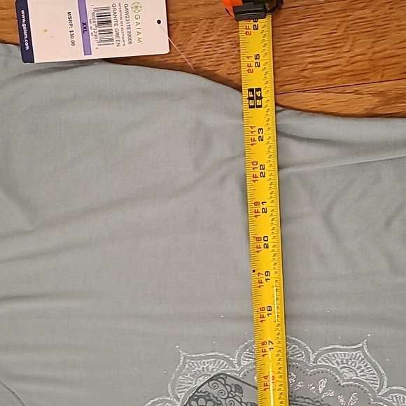 GAIAM BRAND WOMENS PLUS SIZE SHORT SLEEVE GREEN TEE SIZE XXL - Picture 11 of 13